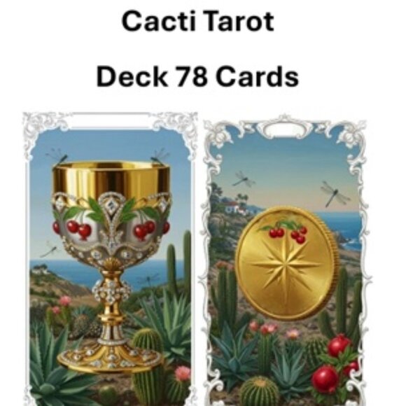 Cacti  tarot deck 78 cards - Picture 1 of 2
